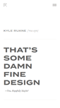 Mobile Screenshot of kyleruane.com